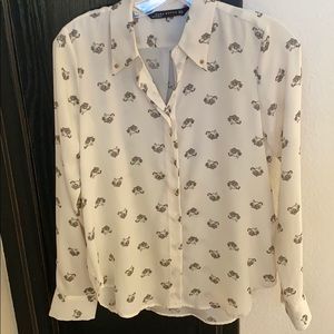 Zara blouse like new super cute tiger print!